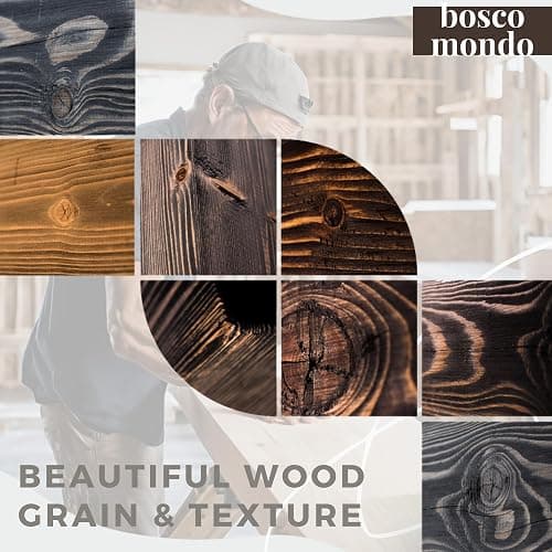 BoscoMondo Solid Wood Fireplace Mantel Shelf, Floating Mantle for Living Room, Farmhouse Rustic Wood Mantel, Easy Wall Mount with Heavy-Duty Metal Bracket (60", Intense Brown) - 60" - Intense Brown thumbnail 9
