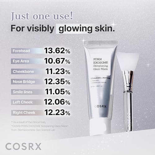 COSRX PDRN Exosome Overnight Face Mask, Korean Glass Skin Glow, 1.69 fl oz | +123% Hydration, Instant Glow, Glass Skin Finish, Elasticity & Firmness, PDRN Exosome Overnight Face Mask, Korean Skin Care thumbnail 8