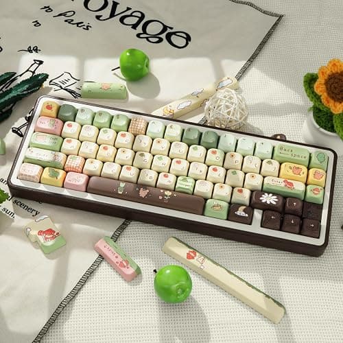 COOMICKEY Cute Keycaps, Thick PBT Keycap FOA Profile, 149 Keys Keyboard Keycaps, Dye-Sublimation Keycap Set Compatible with 60% 75% 96% 100% Cherry Gateron MX Switches Mechanical Gaming Keyboard thumbnail 5