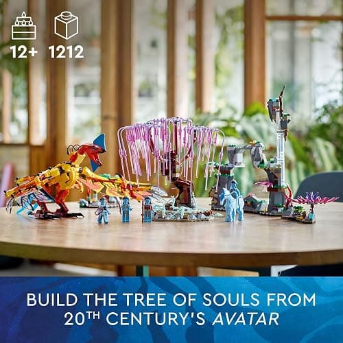 LEGO Avatar Toruk Makto & Tree of Souls 75574 Building Set - Movie Inspired Toy Set with Jake Sully and Neytiri Minifigures, Direhorse Animal Figure, Glow in The Dark Pandora Adventure thumbnail 2