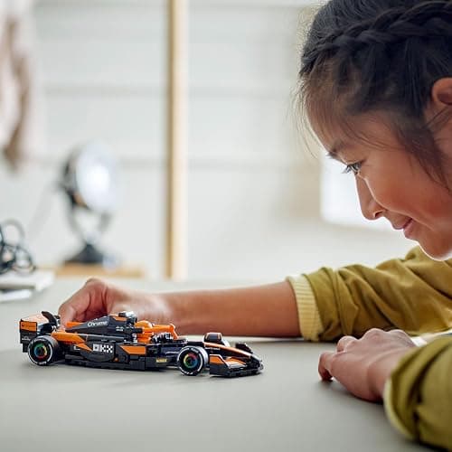 LEGO Speed Champions McLaren F1 Team MCL38 Race Car Toy - Model Kit w/a Collectible Formula 1 Driver Minifigure - Gift for 10+ Year Old Boys, Girls and Adult Motorsport Fans - 77251 thumbnail 2