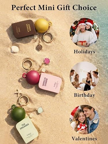 PUREU Creamy Vanilla Sandalwood Pheromone Perfume Oil for Women, Long Lasting Extrait de Parfum Roll On with Clip-on Keychain, Alcohol-Free Sweet Gourmand Travel Size for Date & On-the-Go, 0.34 Fl OZ thumbnail 7