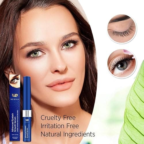 Wewell Eyelash Growth Serum,Brow Lash Growth Serum, Natural Brow Lash Enhancer.Thicker Natural Longer Lift Eyelashes Enhancer Rapid Lash Growth,Nourish Damaged Lashes thumbnail 4
