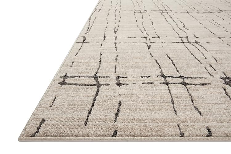 Loloi Darby Sand/Dk. Grey 11'-6" x 15' Area Rug | DAR-06 Approx. 11x15 Beige Living room Dining room Bedroom, Contemporary, Sophisticated, Cozy, Hand-Knotted, Area Rug thumbnail 3
