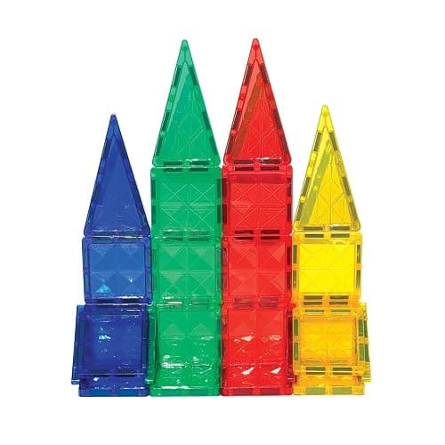CreateOn Crayola Mini Magnetic PIP-Tiles, Bold Colors - Building Set for Kids, Magnetic Building Toys for Kids, STEM Travel Toys for Boys and Girls Ages 3+, 24-Piece Set (Bold) thumbnail 8