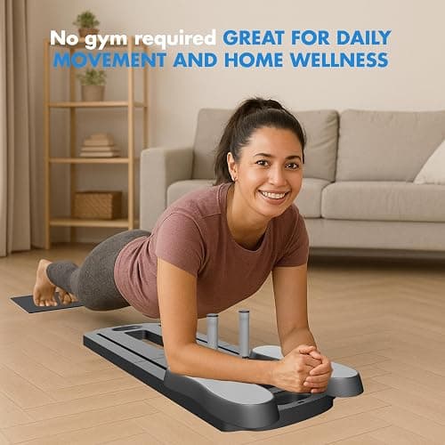 Pilates Board Lite, Foldable Pilates Reformer Equipment & Travel Bag, 7-in-1 Multi-Purpose Portable Pilates Reformer Machine Home Pilates Kit for Home Workout, Fitness, Exercise, Abs thumbnail 4