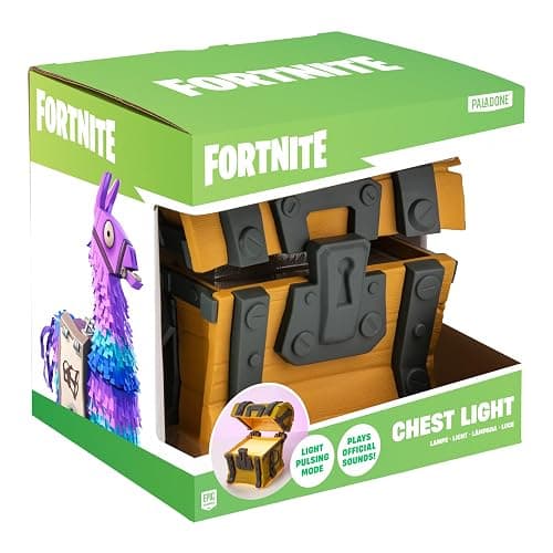 Paladone Fortnite Chest Light with Sound - Officially Licensed | Loot Chest Light Design • Plays In Game Sounds • Battery Powered Portable • Gaming Decor • Fortnite Gift thumbnail 4