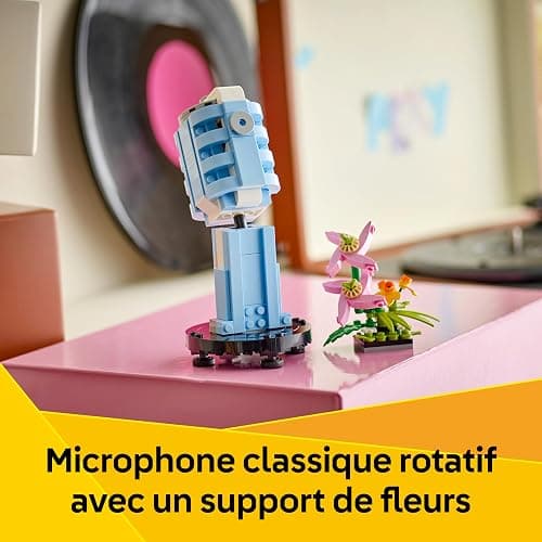 LEGO Creator 3-en-1 Le Tourne-Disque et Ses Fleurs - Jeu de Construction avec Plantes - Se transforme en Radio ou Micro - Jouet sur la Musique pour garçons ou Filles dès 8 Ans - Cadeau Original 31172 thumbnail 5