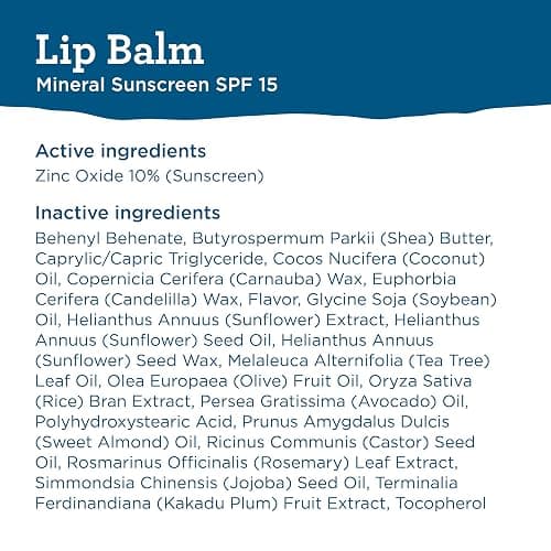 BLUE LIZARD Mineral SPF 15 Lip Balm, 3-Pack: Broad Spectrum Sun Protection, Natural Coconut Flavor, 8 Natural Oils, Infused with Australian Kakadu Plum, Rich in Vitamin C, Vegan, Each Tube 0.13 oz. thumbnail 7