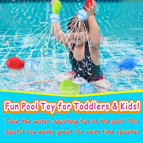 3Pack Bath Toys for Toddlers 1-3 - Sensory Squeezing Water Bathtub Toys for Kids | Bath Tub & Pool Floating Toys for Babies | Textured Sensory Bath Toys Gifts for Baby Boys & Girls Ages 1+ thumbnail 6
