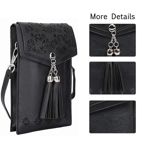 seOSTO Womens Small Crossbody Bag For Woman, Tassel Wallet Purse，Gifts For Teenage Girls thumbnail 5