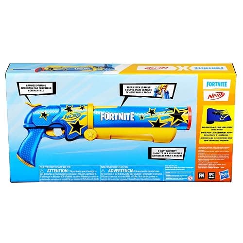 Nerf Fortnite Half Tone Hero Blaster, Bonus Code to Unlock Half Tone Hero Wrap in The Game, Break Open Loading, 12 Nerf Elite Darts, Fortnite Gifts (Amazon Exclusive) thumbnail 16