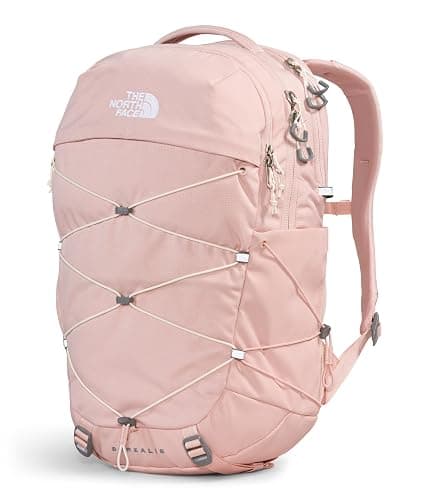 The North Face Women's Borealis Commuter Laptop Backpack | Everyday Travel Bag with 16" Laptop Sleeve, Women-Specific Fit, Reflective Details, Pink Moss Dark Heather/Gardenia White-NPF, One Size thumbnail 2