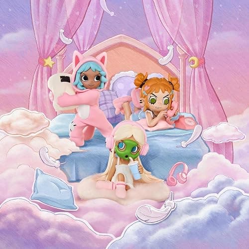 POP MART Lil Peach Riot Sleepover Series Blind Box Figures, Random Design Action Figures Collectible Toys Home Decorations, Holiday Birthday Gifts for Girls and Boys, Single Box thumbnail 2