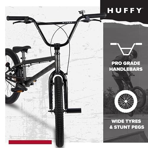 Symbol Freestyle BMX, 16" or 20", Steel Frame, Removable Front Brake, Alloy Rims, Pegs included Red, Blue, Silver thumbnail 5