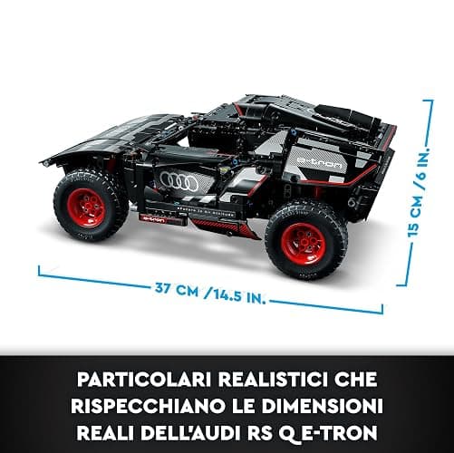 LEGO Technic Audi RS Q e-tron 42160 Advanced Building Kit for Kids Ages 10 and Up, This Remote Controlled Car Toy Features App-Controlled Steering and Makes a Great Gift for Kids Who Love Engineering thumbnail 2