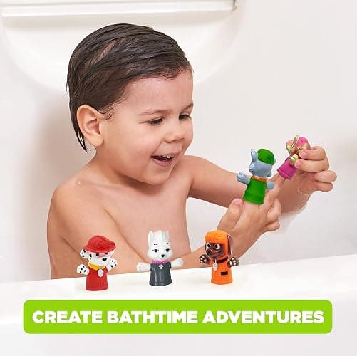 Ginsey Nickelodeon PAW Patrol 10 Piece Finger Puppet - Party Favors, Educational, Bath, Floating Pool, Beach Toys, Story Time, Playtime thumbnail 2