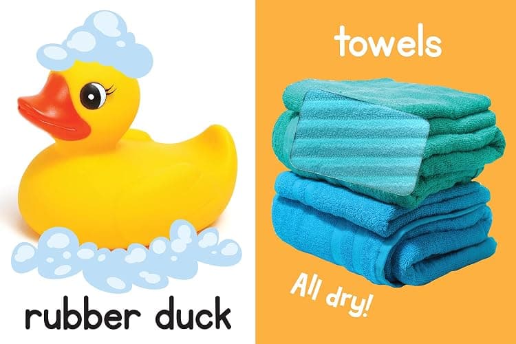 Splish! Splash! Bath Time - Touch and Feel Board Book - Sensory Board Book thumbnail 5