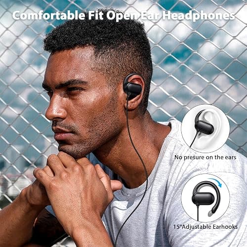 iMangoo USB Type C Headphones Wired Over Ear Buds for Apple iPhone Air 17 16 15 Pro Max 16e for iPad, Open Earbuds Corded Earphones for Samsung Galaxy S25 S24 S23 for Google Pixel 10 Android Black thumbnail 2
