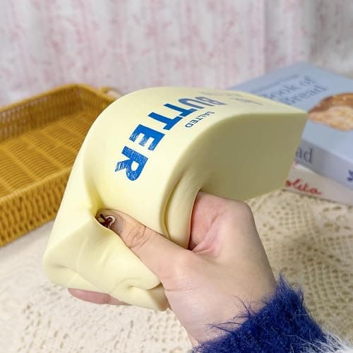 9.5 Inch Butter Squishy,Large Slow Rising Squishy，Sticky Butter Sticks Squeeze Toy,Valentine's Day Gift,Party Favor Gift thumbnail 2