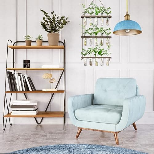 XXXFLOWER Wall Hanging Propagation Station with Wooden Stand 5 Glass Test Tubes 3 Tiered Planters Wall Terrarium for Home Office Plant Hanger Flower Vases Wall Decor Hydroponic Cuttings thumbnail 5