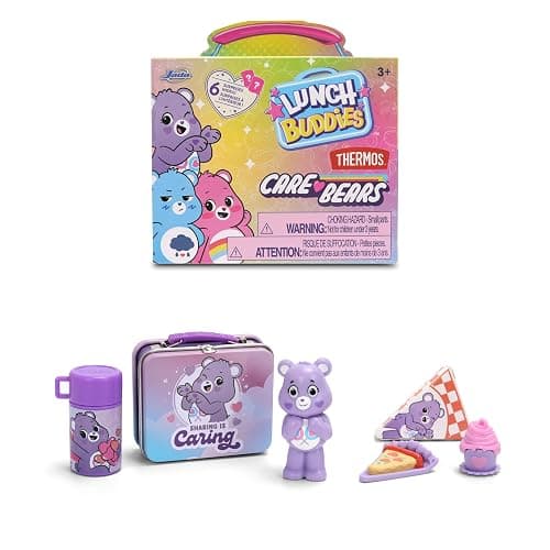 Jada Lunch Buddies – Collectible Mini Tin with Thermos, Figure & Food Accessories – 2-Inch Care Bears Toy – Care Bears & Friends – for Kids Ages 5+ (One Piece, Styles May Vary) thumbnail 9