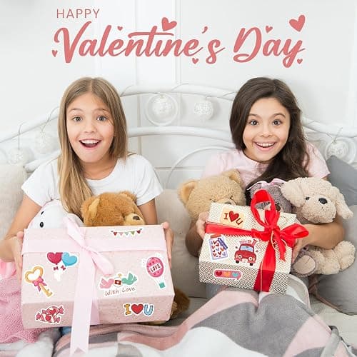 Valentines Party Favors | 100 PCS Valentines Stickers - Toddler Valentine's Day Gifts for School Classroom | Heart Stickers for Boys Girls | Crafts Accessories Treats thumbnail 4