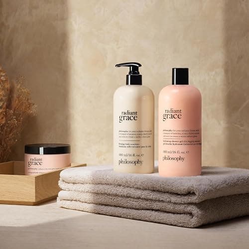 philosophy radiant grace hydrating bath & shower gel- cleanses, soothes & comforts dry skin - with notes of jasmine, black cherry & sandalwood - 16 fl oz thumbnail 7