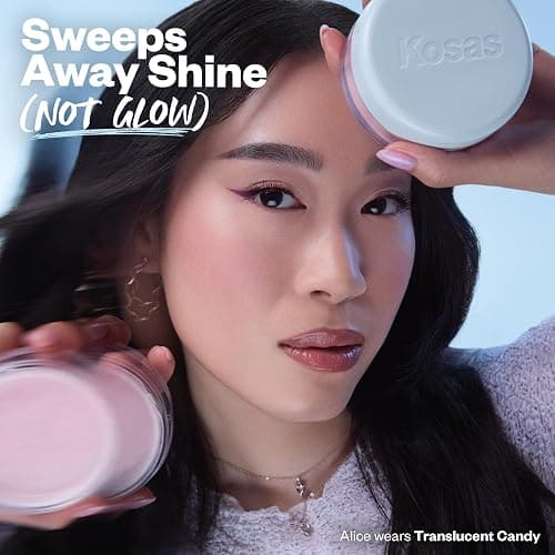 Kosas Cloud Set Loose Powder – Translucent Setting + Blurring Talc-Free Face Powder in Translucent Candy (Ultra Sheer Pink) | Blurring, Translucent Setting, Talc Free thumbnail 7