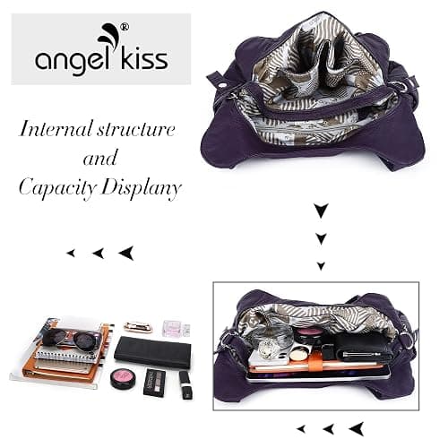 Angelkiss Hobo Purses and handbags for Women Satchel Handbag Women Purses Large Daily Shoulder Bags thumbnail 4