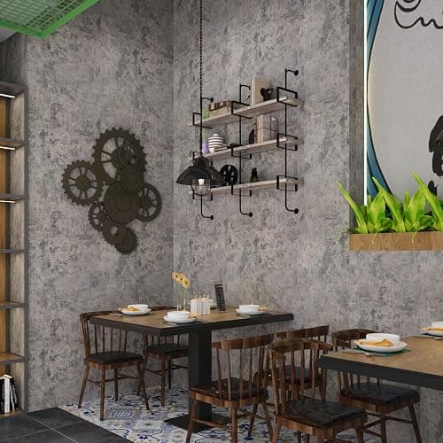 BAYYA Concrete Wallpaper Peel and Stick Grey/Brown/Beige Cement Contact Paper 15.8"x591" Industrial Style Self Adhesive Waterproof Removable Wall Covering Vinyl Film Furniture Stickers for Wall thumbnail 6