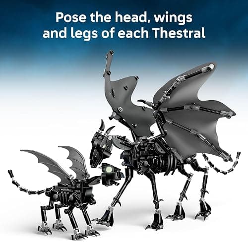 LEGO Harry Potter Thestral Family Building Toy - Pretend Play for Kids, Boys and Girls, Ages 10+ - Collectible Harry Potter Poseable Action Figures - Gift Idea for Christmas - 76458 thumbnail 3