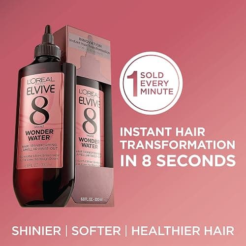 L’Oreal Paris Elvive 8 Second Wonder Water Lamellar, Rinse out Moisturizing Hair Treatment for Silky, Shiny Looking Hair, 6.8 FL; Oz thumbnail 2