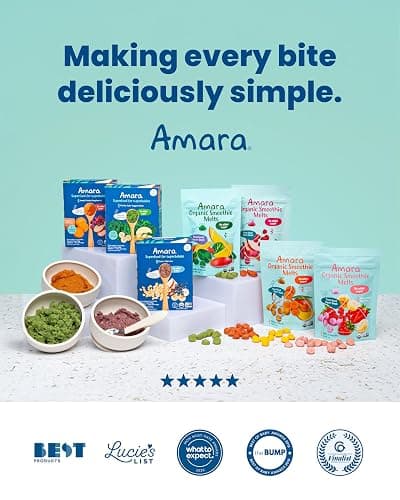 Amara Organic Fruit Bites Sweet Strawberry - No Added Sugar, Dairy-Free, Nut-Free Organic Fruit Snacks, Made with Organic Whole Foods, Allergy-Friendly Healthy Fruit Snacks for Kids - 21g 6PK thumbnail 7