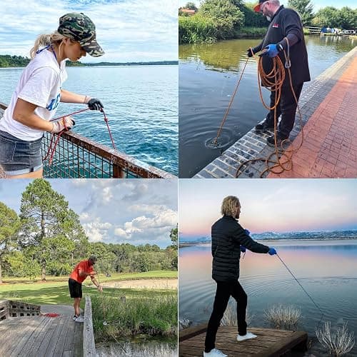 MUTUACTOR Magnet Fishing Kit 500lbs Pulling Force,Φ2.36“ Heavy Duty Neodymium N52 Magnet with 20m(64 Foot) Durable Rope,Permanent Gaint Rare Earth Magnets for Lifting Objects Hunting Lost Treasures thumbnail 8