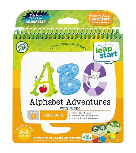 LeapFrog LeapStart Preschool Level 1 Alphabet Adventures Music Activity Book English Version thumbnail 3