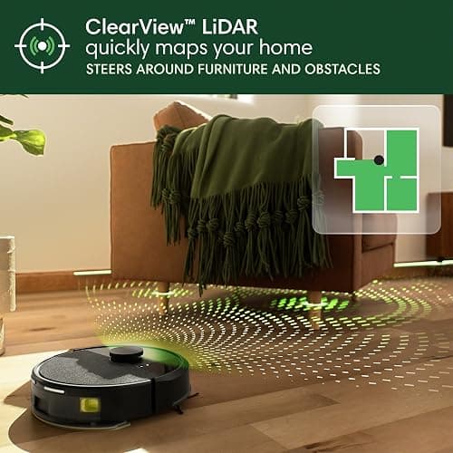 iRobot Roomba 104 Combo Robot Vacuum & Mop with AutoEmpty Dock - Amazon Exclusive, Self-Empties for 75 Days, Intense Power-Lifting Suction, LiDAR, Multi-Cleaning Modes, Avoids Mopping Carpet thumbnail 6