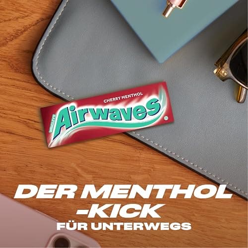 Airwaves Kaugummi Zuckerfrei, Cherry Menthol, 30 x 10 Dragees, Großpackung Chewing Gum, Mit Natürlichem Menthol, Kaugummi ohne Zucker mit Minz Frische (300 Dragees) thumbnail 6