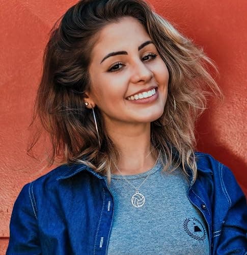 HUJUON Stainless Steel Hollow Volleyball Necklace,Cute Geometric Volleyball Sports Pendant Necklace,Football Clavicle Chain Necklace for Women Men thumbnail 4