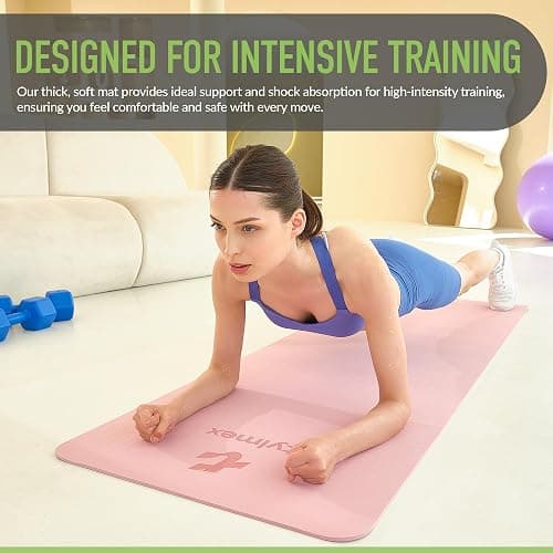 Tylmex Yogamatte TPE rutschfest 6mm | Umweltfreundliche Fitnessmatte für Yoga, Pilates & Workout | Trainingsmatte 183x61cm mit Tragegurt & Online-Übungsanleitung thumbnail 5