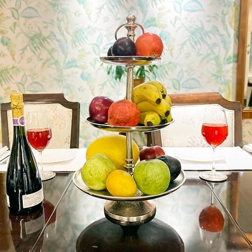 Rely+ Dessert Cupcake Stand 3-Tiered Serving Tray 20" Tall 3 Tier Fruits and Cup Cake Stand for Tea Party Birthday Holiday Gatherings Weddings Baby Showers Silver Finish Sturdy Design thumbnail 7