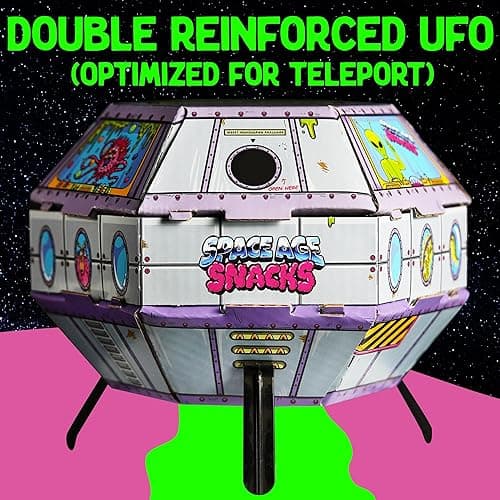UFO Pack - 9 Kinds of Premium Freeze Dried Candy - Cosmic Crunchies, Moon Clouds, Space Sharks, Alien Tongues, Lemon Stars and More Shipped in a Spaceship Box for Protection - 9 Pack thumbnail 3
