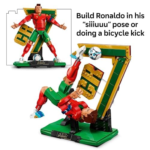 LEGO Editions Cristiano Ronaldo – Soccer Legend - Building Set for Boys & Girls, Ages 12+ - Collectible Soccer Gift with Plaque - Kids Bedroom or Shelf Decor - 43016 thumbnail 3