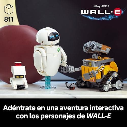 LEGO | Disney Pixar Wall-E y Eve - Kit de Maquetas para Adultos - Robots de Ladrillos con Figuras de M-O y HAL - Decoración para el Hogar - Regalo Coleccionable para Fans de la Película 43279 thumbnail 4