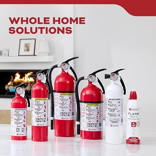 Kidde FA110 Multi Purpose Fire Extinguisher 1A10BC, 1 Pack, red - 1 Pack thumbnail 12