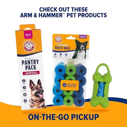 Arm & Hammer Swivel Bin & Rake Dog Pooper Scooper, Includes 2 Waste Bags | Includes 2 Heavy Duty Scented Waste Bags for Easy, No Touch Disposal thumbnail 7