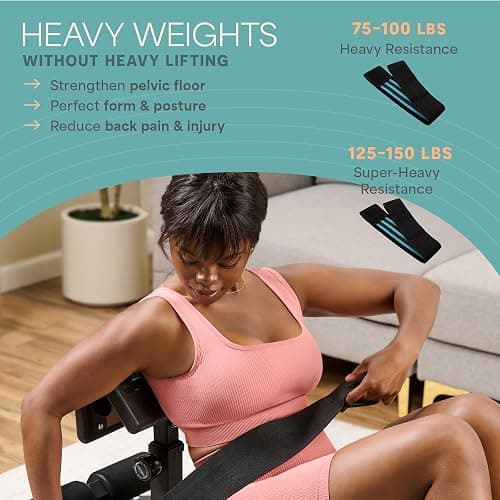 Lifepro Hip Thrust Machine – Adjustable Glutes Workout Equipment for Home – GluteBlast Foldable Booty Builder, Sissy Squat Machine, Thrust Glute Bench, Home Gym Glute Workout thumbnail 3