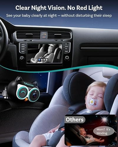 OTTOCAST Cabin Care Car Adapter with Baby Car Camera, Wireless CarPlay Display on CarScreen 2026, Plug-and-Play 1080P HD Rear Seat Baby Monitor, Split Screen Navigation, for Parents & Pet Owners thumbnail 7