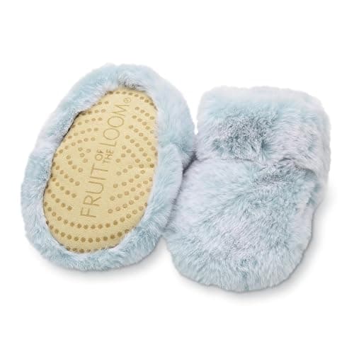 Fruit of the Loom Cozy Thermal Wrap Booties with Non-slip Grips for Baby Girls, Boys, Unisex - - Image 1