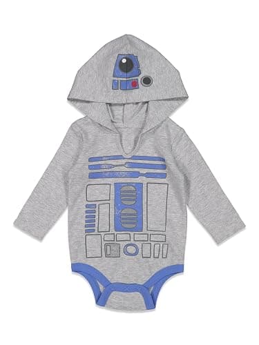 STAR WARS Baby 3 Pack Hooded Cosplay Bodysuits Newborn to Infant Sizes (Newborn - 24 Months) thumbnail 3